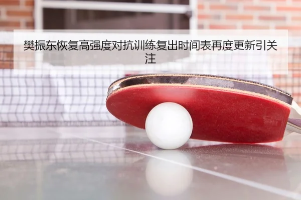 樊振东恢复高强度对抗训练复出时间表再度更新引关注